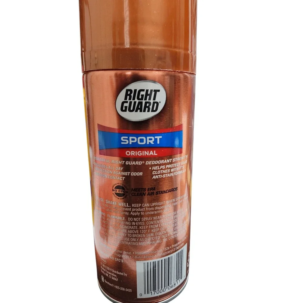 Right Guard Sport Original Deodorant Aerosol Spray 8.5 oz 24Hour Odor Protection
